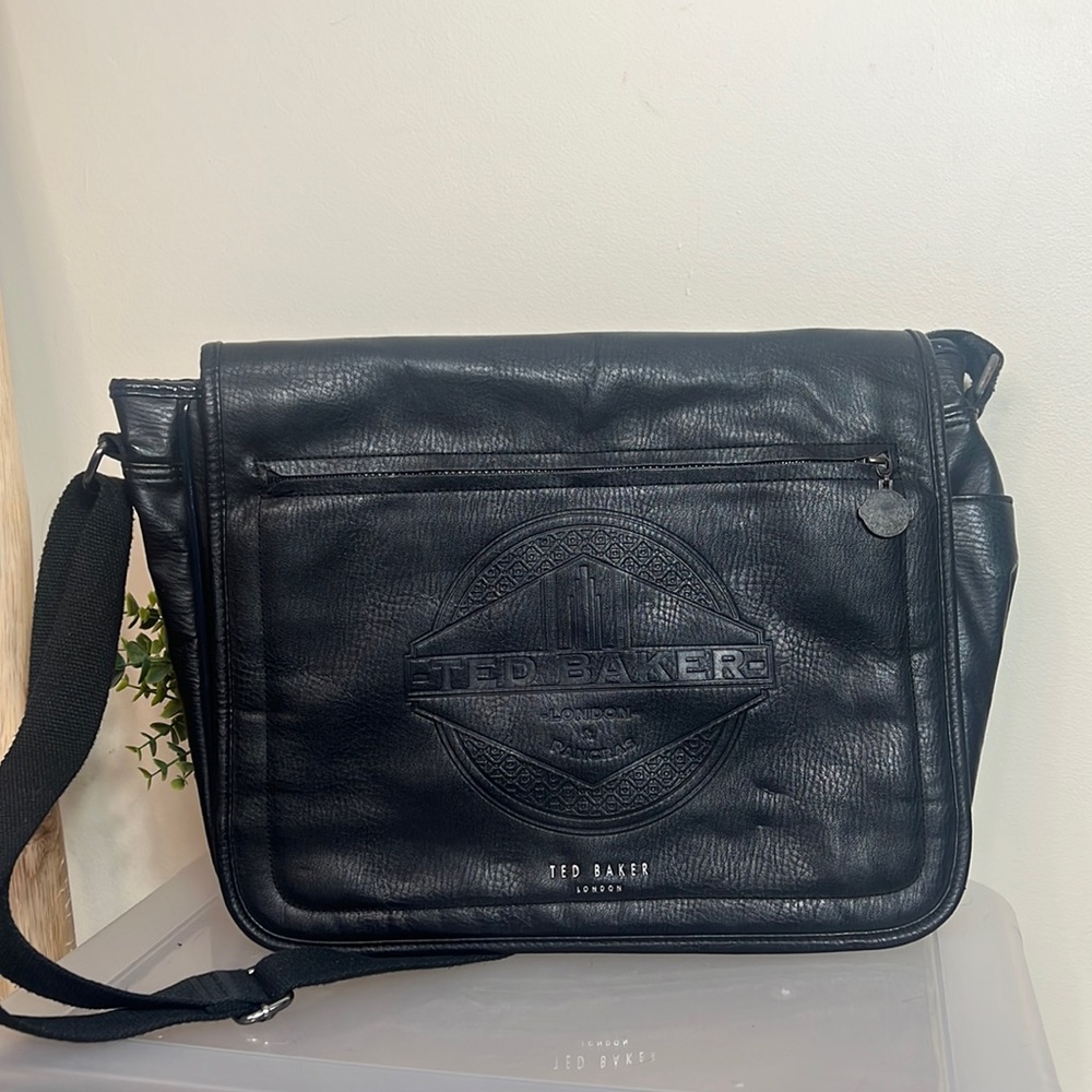 Ted Baker Black Laptop Bag with Classic Style